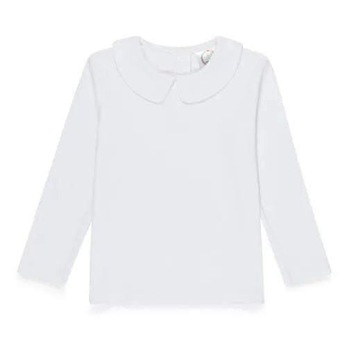 Boy's Long Sleeve Peter Pan Collar Tee Shirt