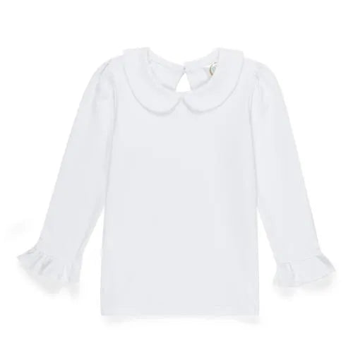 Girl's Long Sleeve Peter Pan Collar Tee