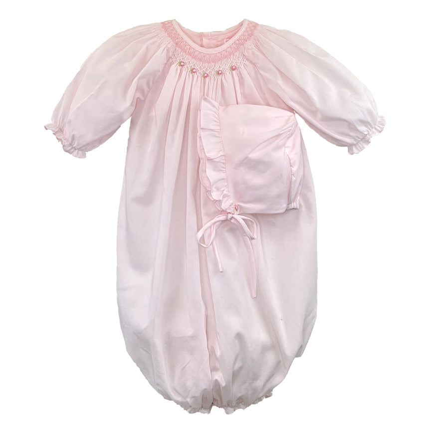 Bishop Smocked Heirloom Bag & Hat