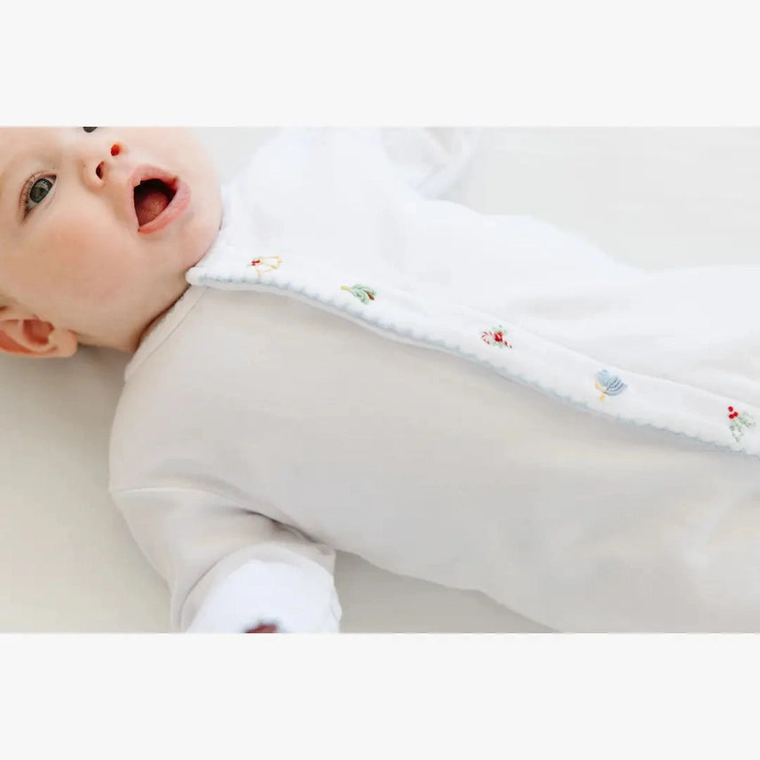 Silent Night Sleeper- Blue Trim