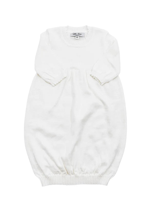 Knit Gown- Scallop Edge