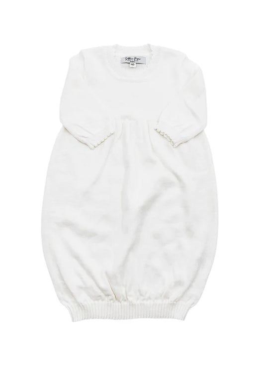 Knit Gown- Scallop Edge