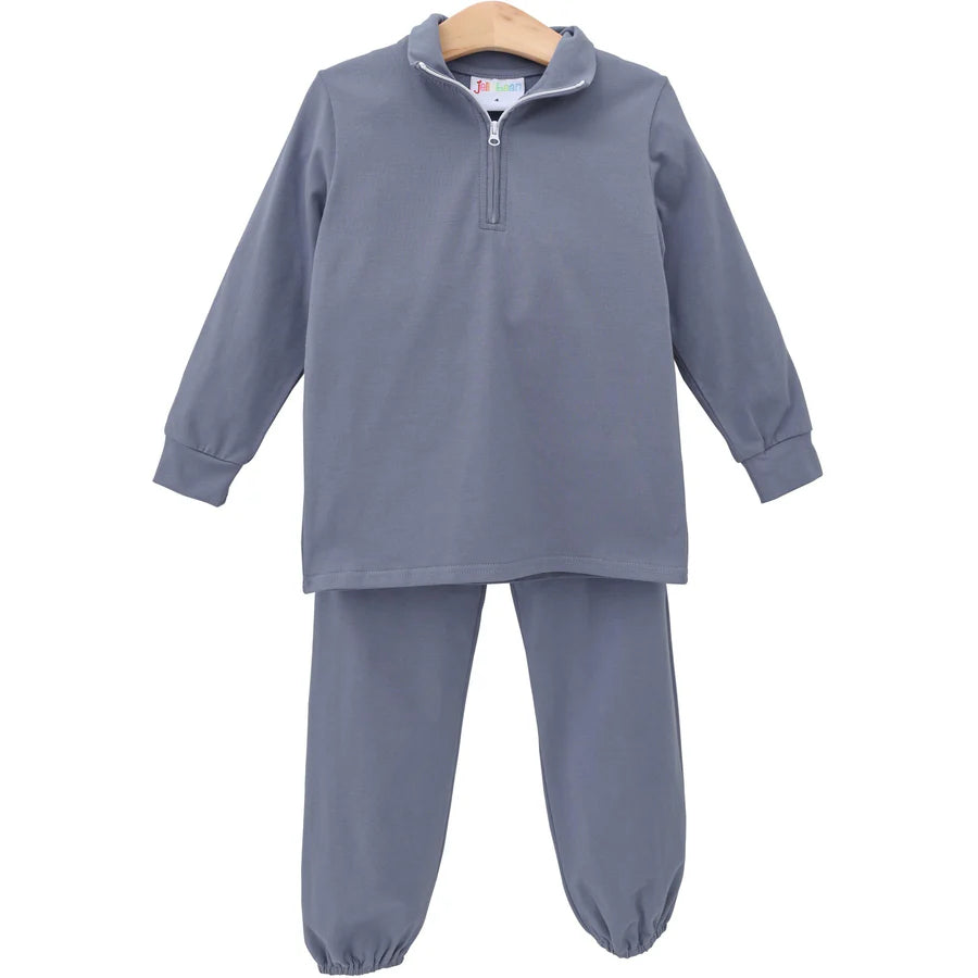 Evan Pullover Set - Dusty Blue
