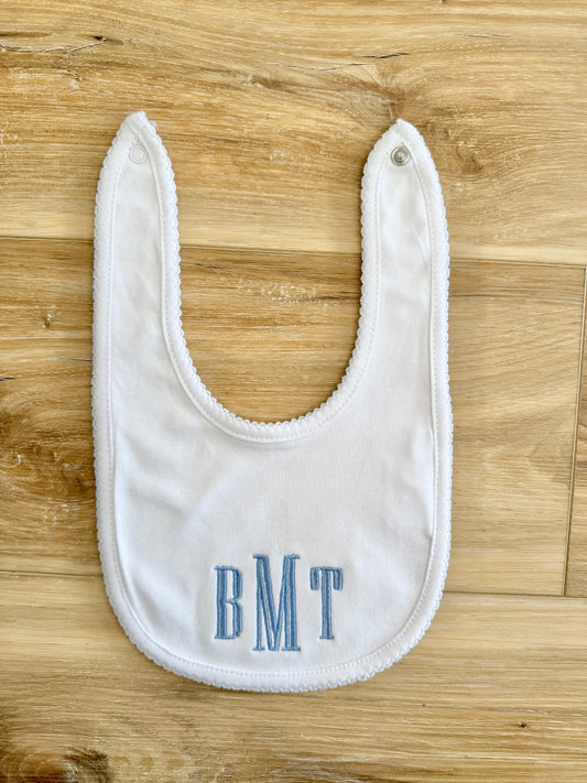 White Trim Bib