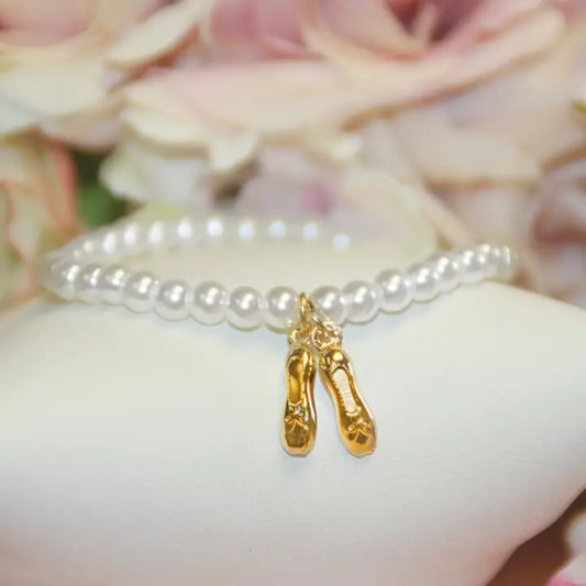 Ballet Dance shoes Pearl Bracelet