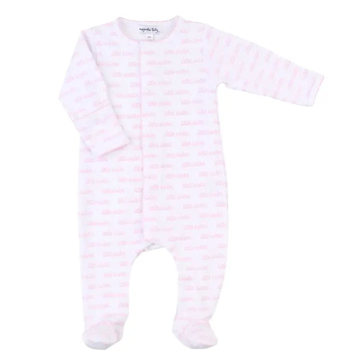 Magnolia Baby Little Sister Printed Footie