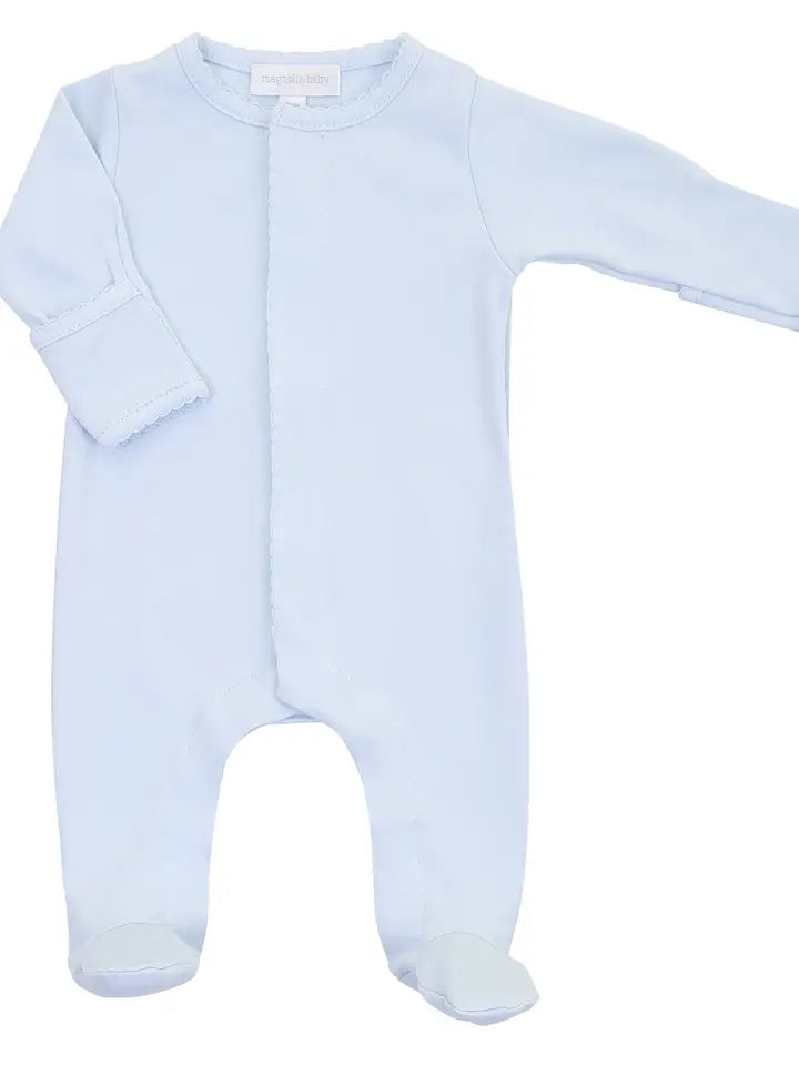 Magnolia Baby Solid Blue Footie