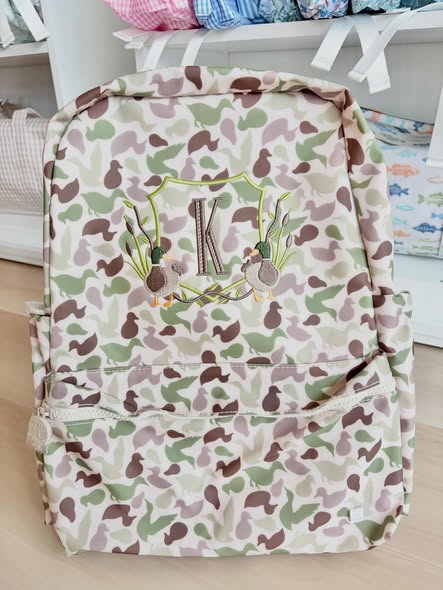 TRVL Camo Decoy Backpack - Initial Duck Crest Design