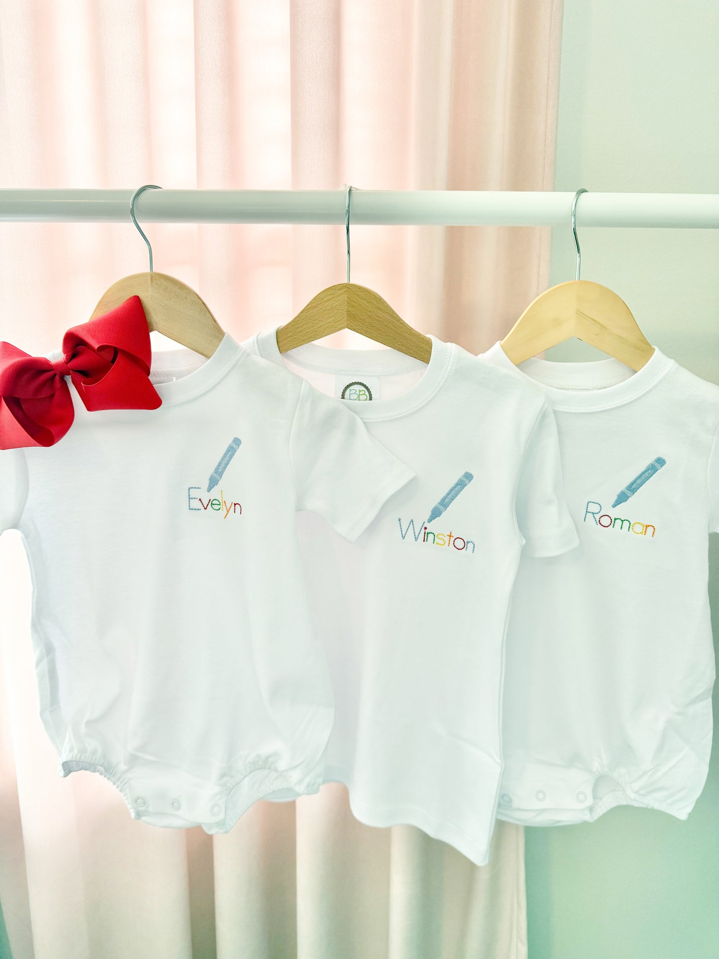 Multicolor Name Bubble with Crayon