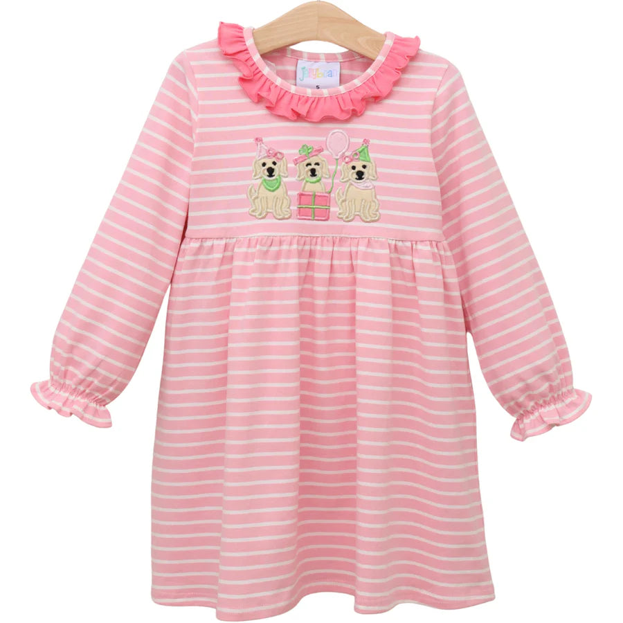 Puppy Party Ruffle Dress