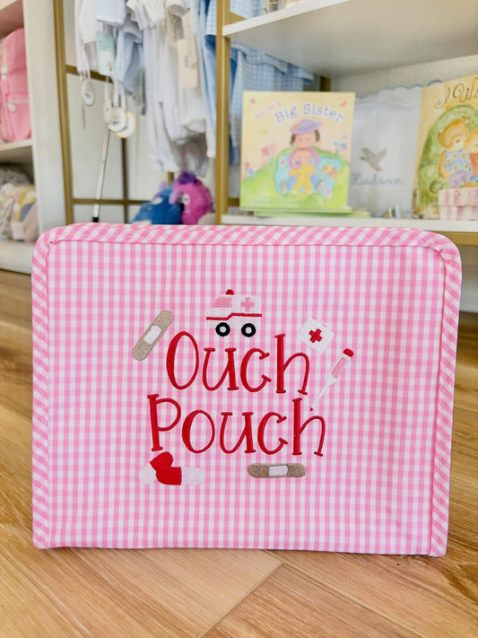 TRVL Pink Gingham Large Roadie - Ouch Pouch