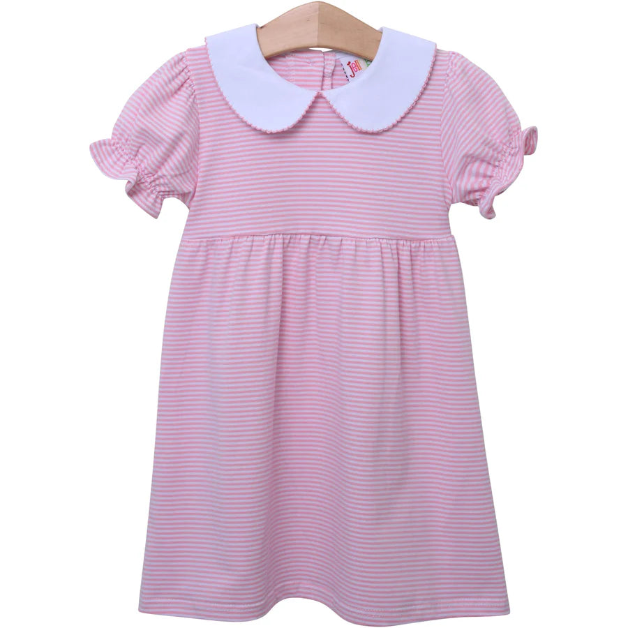 Light Pink Striped Charlotte Dress