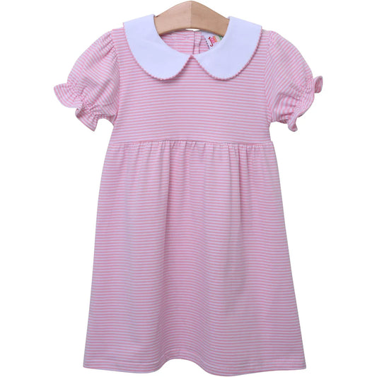 Light Pink Striped Charlotte Dress