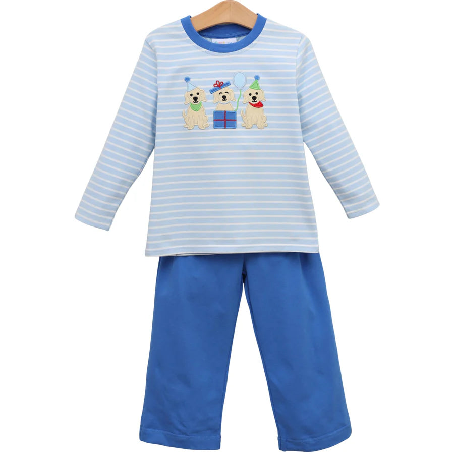 Puppy Party Pants Set