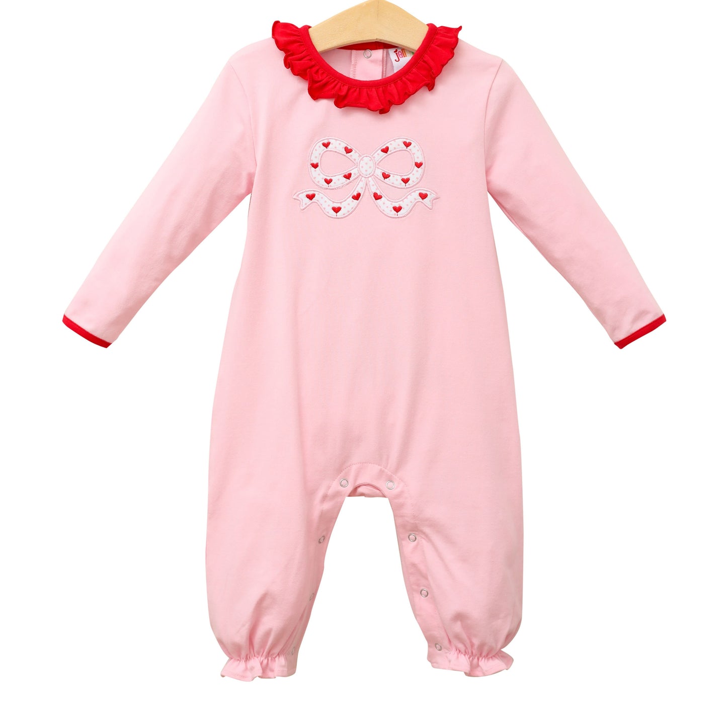 Jellybean Cupid's Bow Ruffle Romper