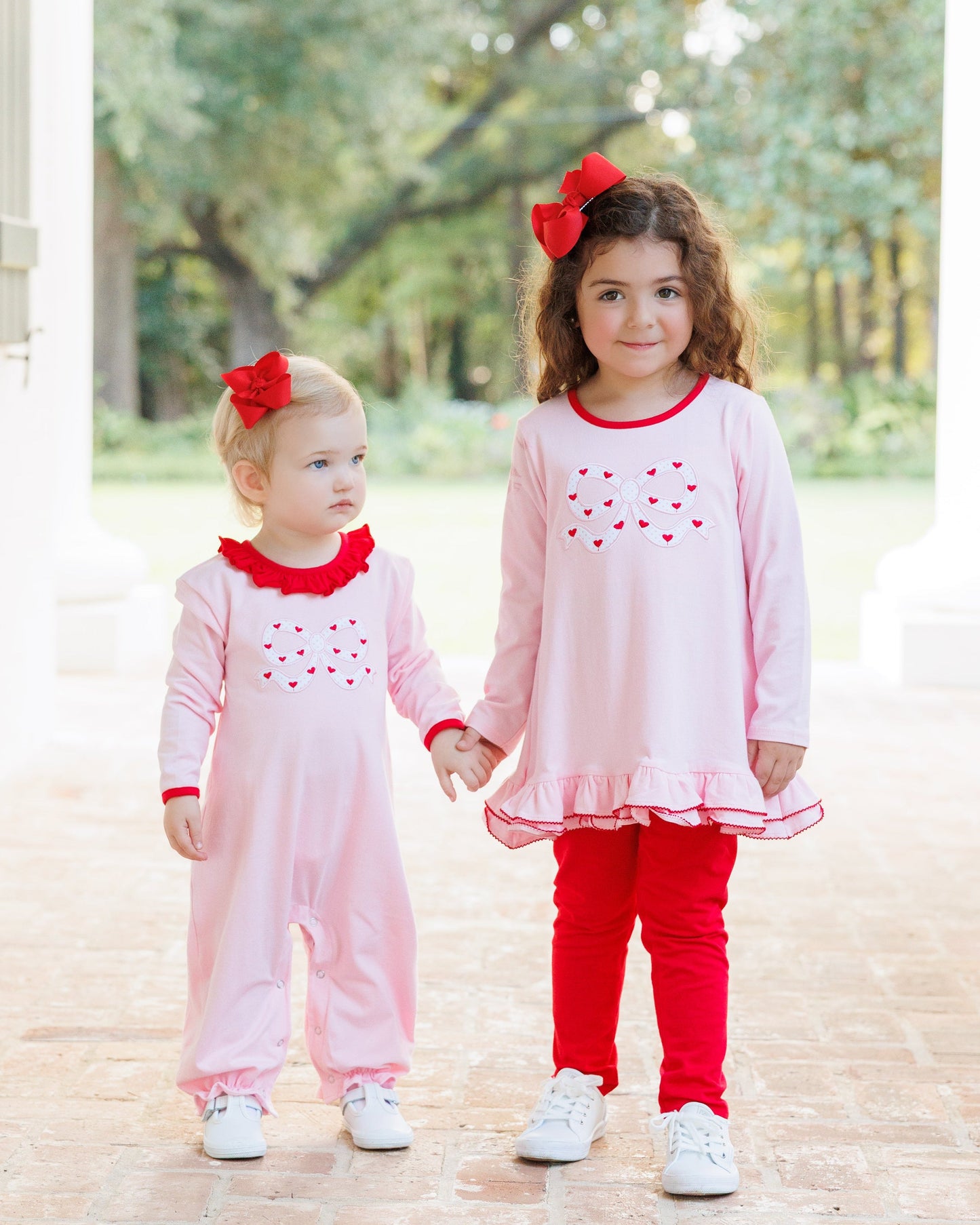 Jellybean Cupid's Bow Ruffle Romper