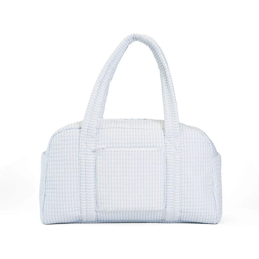 TRVL Blue Stripe Quilted Grande Duffle Bag