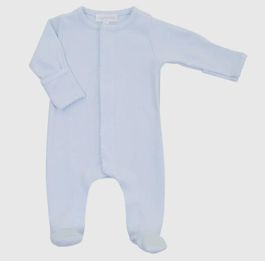 Magnolia Baby Solid Blue Essentials Footie