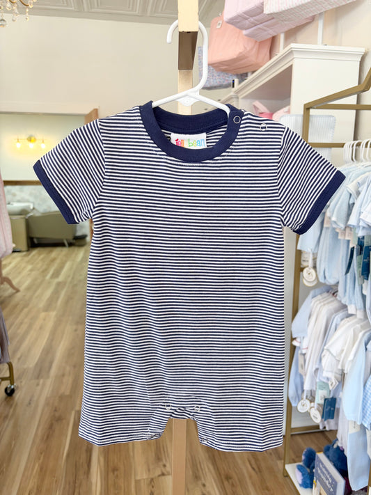 Jellybean Navy Blue Stripe James Romper