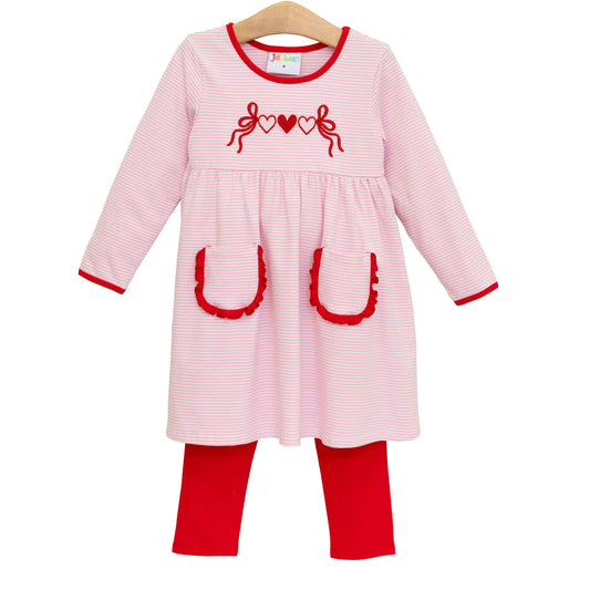 Jellybean Heart Garland Bloomer Set