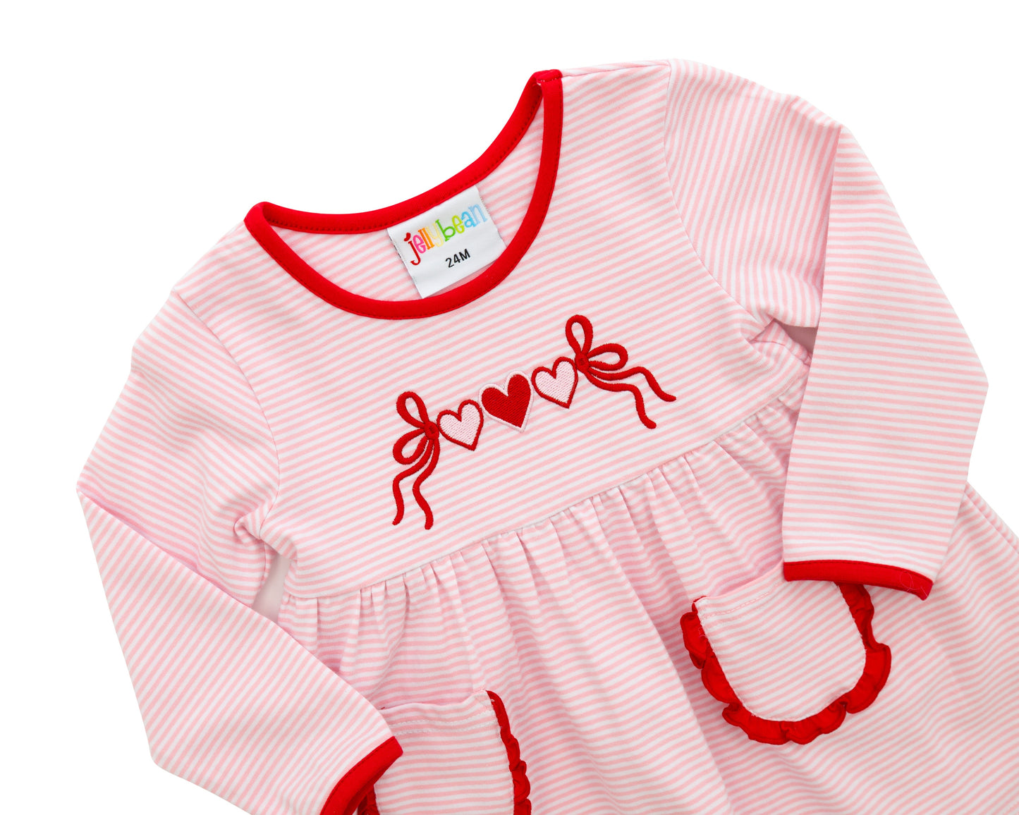 Jellybean Heart Garland Bloomer Set