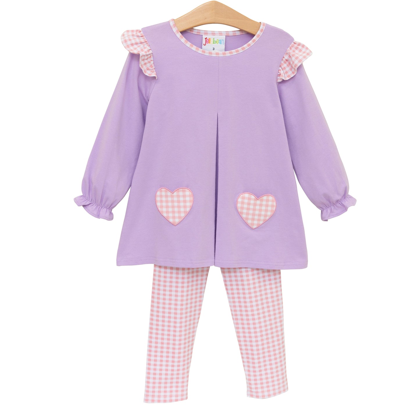 Jellybean Heart Pocket Pants Set