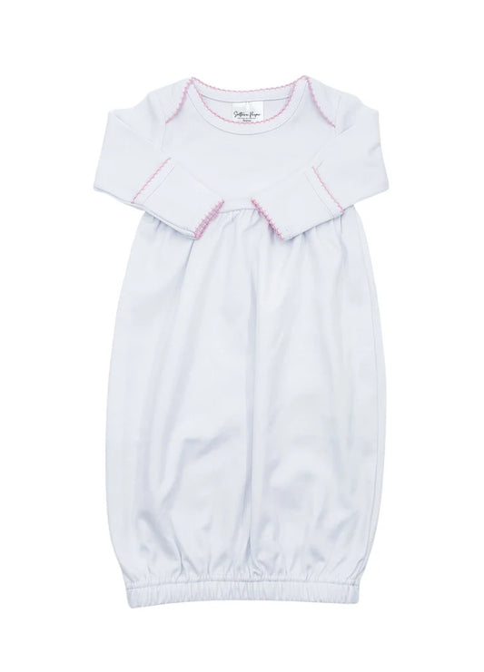 Pink Picot Trim Gown