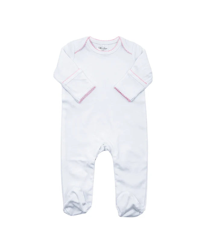 Pink Trim Proper Footie