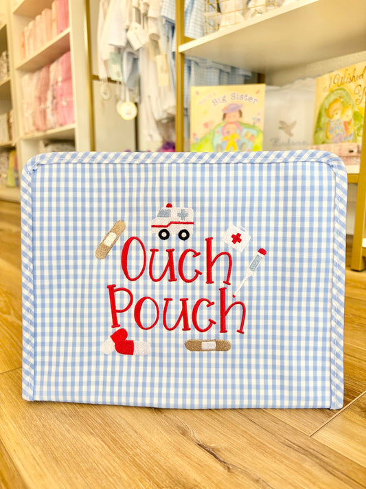 TRVL Gingham Sky Large Roadie - Ouch Pouch