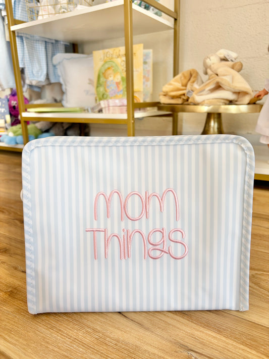 TRVL Blue Pimlico Stripe Large Roadie- Mom Things
