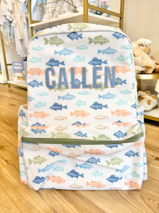 TRVL Casting Call Backpack- Applique Name Font