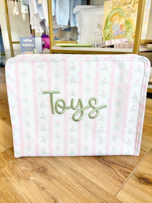 TRVL Pink Ribbon Floral Large Roadie “Toys”