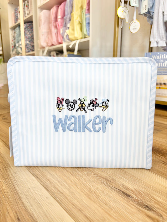 TRVL Blue Pimlico Stripe Large Roadie- Magical Characters