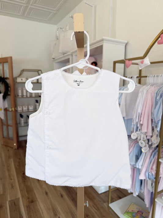 White 2 Piece Diaper Set