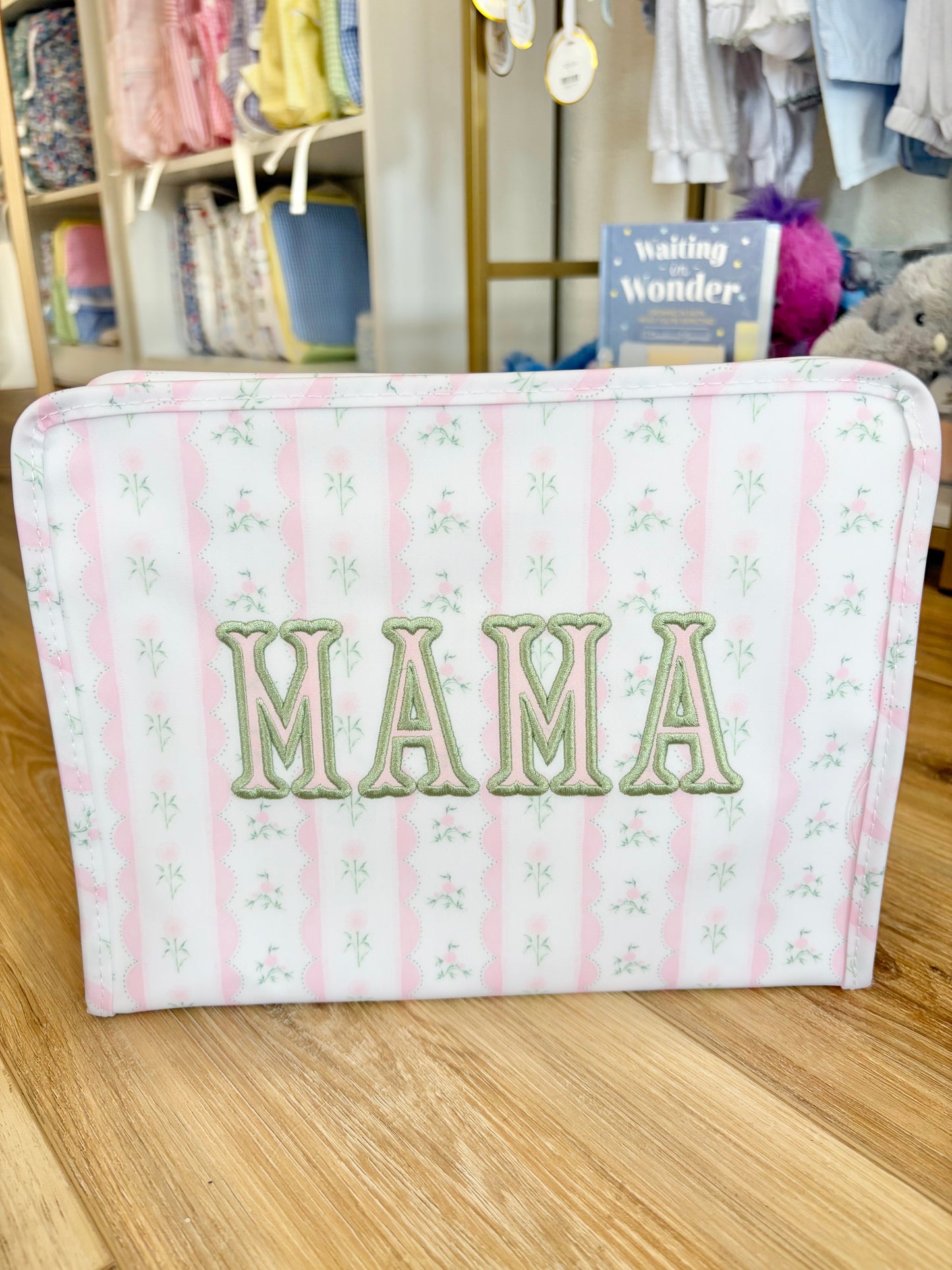 TRVL Pink Ribbon Floral Large Roadie- MAMA in Fishtail