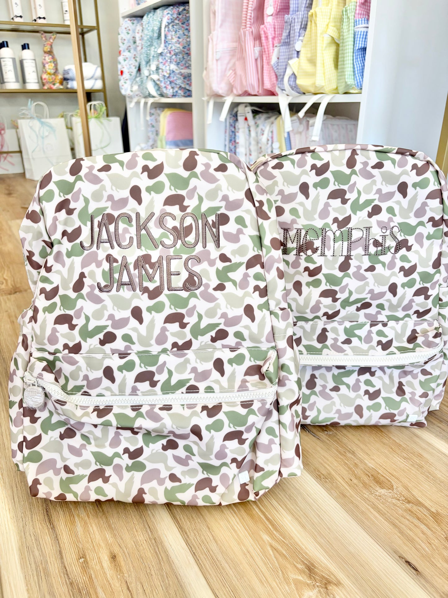 TRVL Camo Decoy Backpacker- Graham Font Name