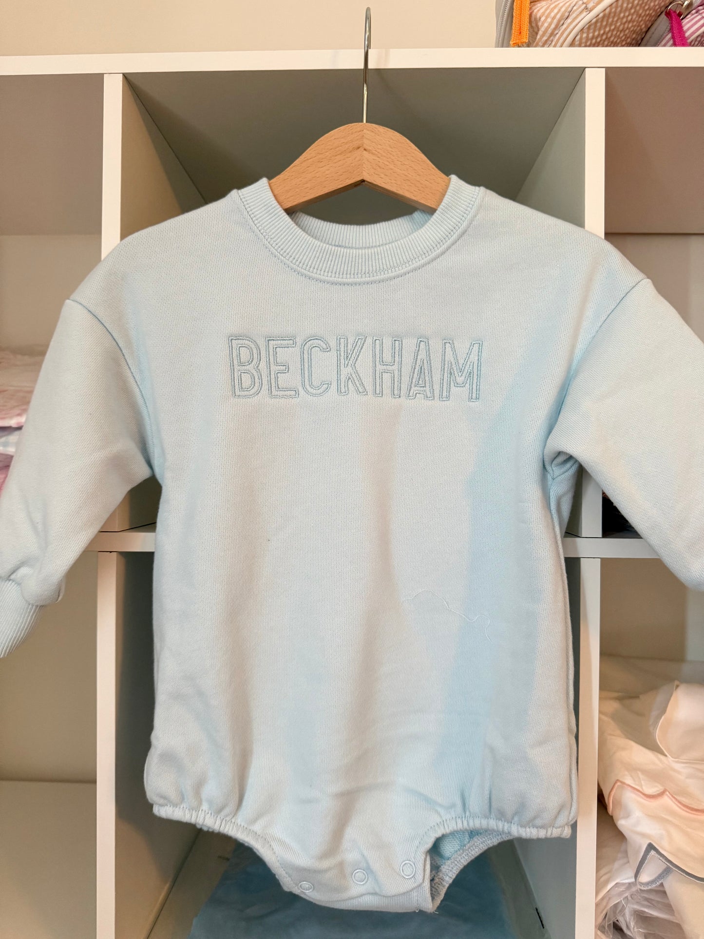 Blue Sweatshirt Bubble