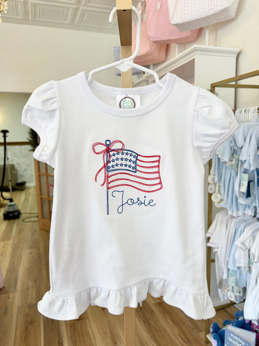 Bow Flag Patriotic Tee