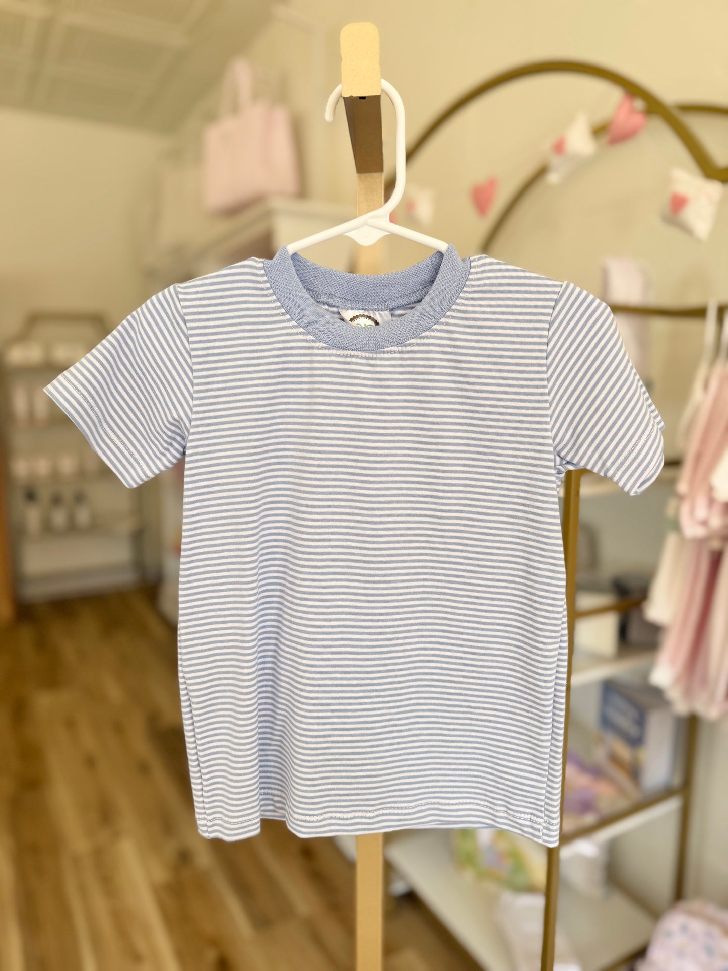 Blank Boy's Short Sleeve Tee Shirt - Striped