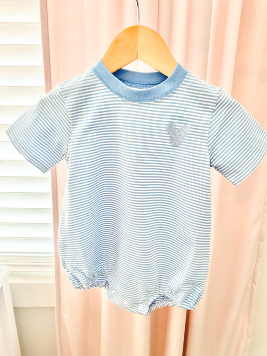 Blue Stripe Mini Mouse Bubble