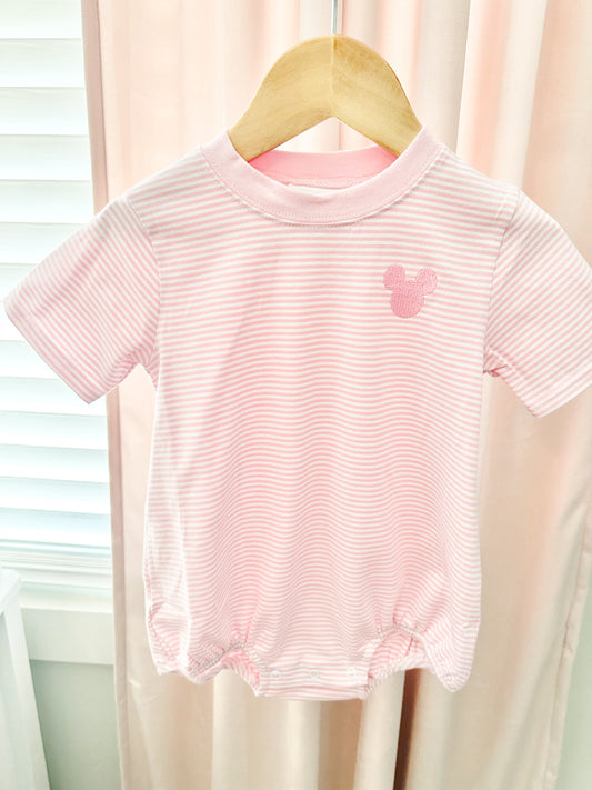 Pink Stripe Mini Mouse Bubble