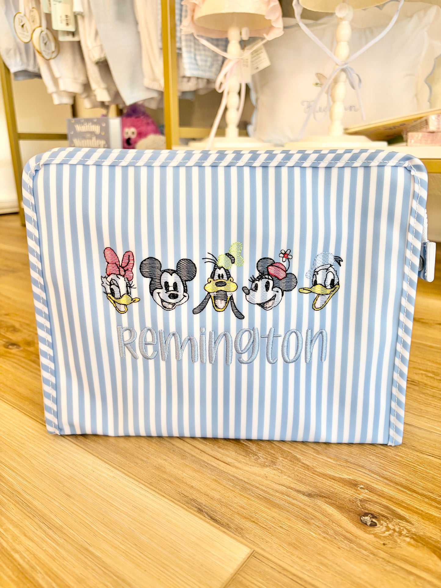TRVL Chambray Stripe Large Roadie- Magical Characters