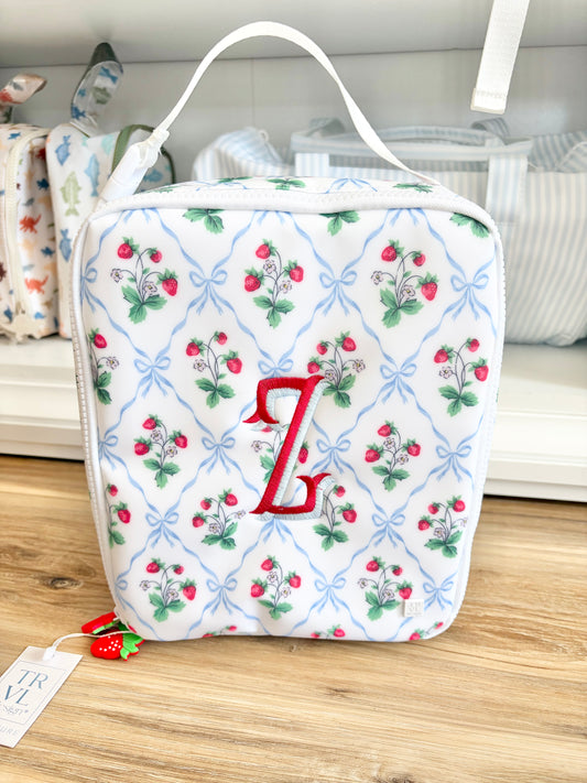TRVL Berry Nice Insulated Lunch Box with Fish Shadow Font