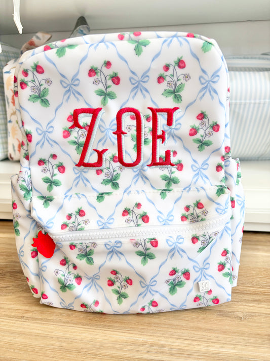 TRVL Berry Nice Mini Backpacker with Fish Shadow Font