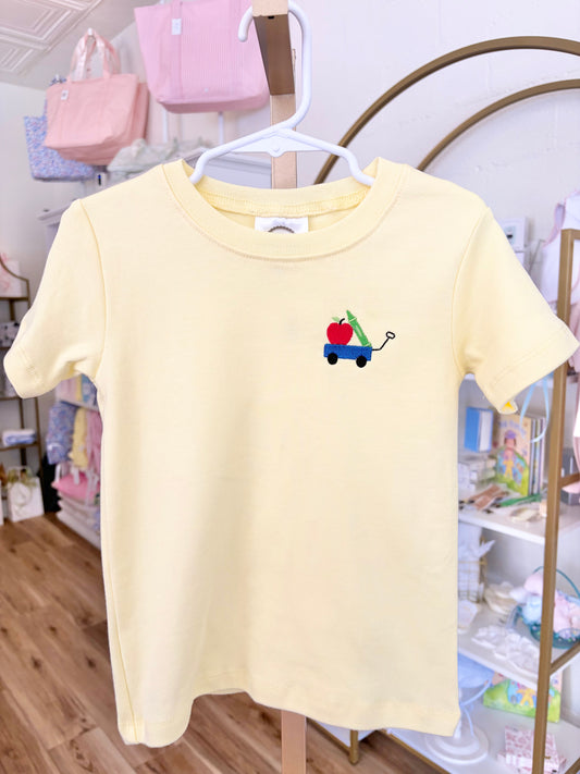 Light Yellow Back To School Wagon Tee