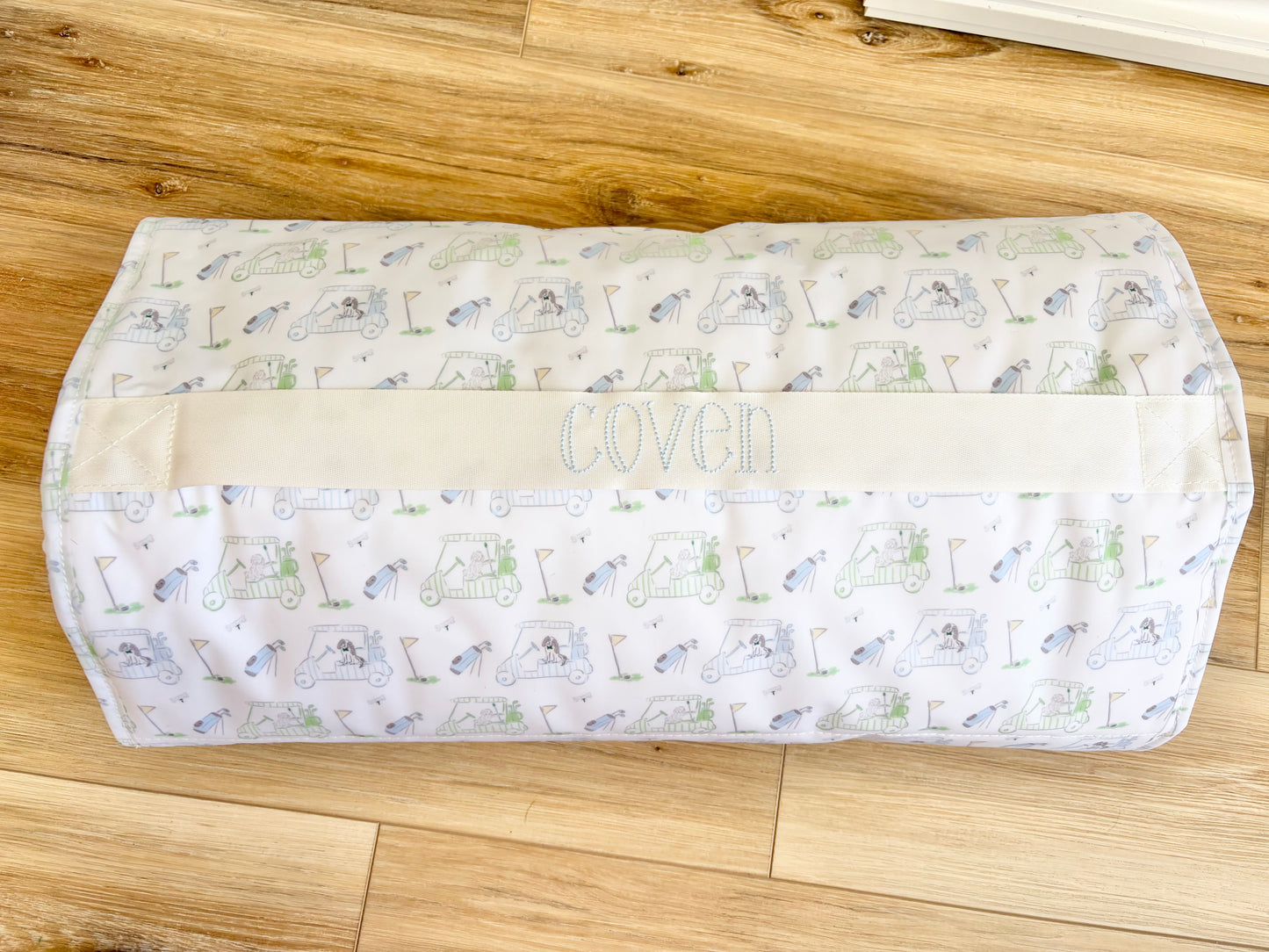 TRVL Putt Putt Nap Mat with Jackson Font