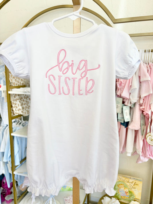 Short Sleeve "Big Sister" Romper