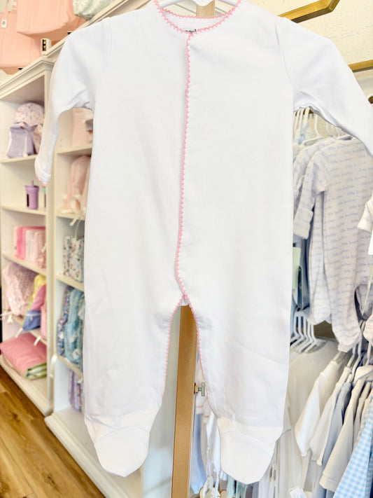 Pink Trim Footie