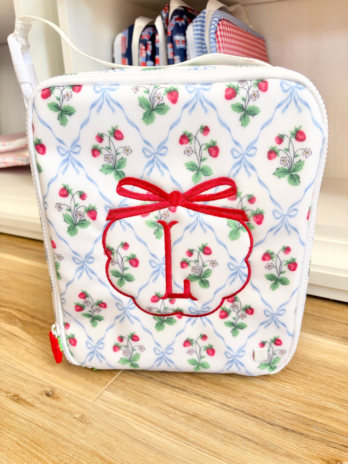 TRVL Berry Nice Insulated Lunch Box with Bow Design