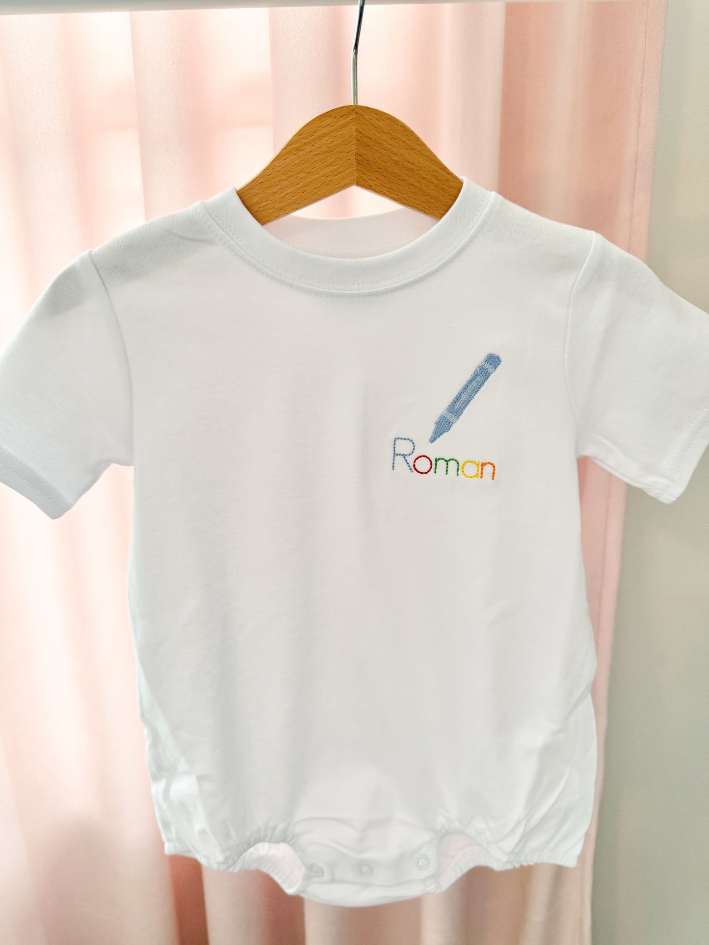 Multicolor Name Bubble with Crayon
